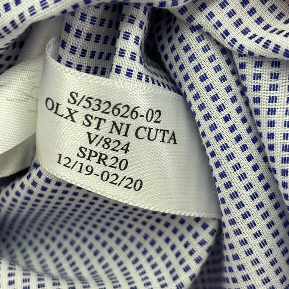 Banana Republic Men Standard-Fit Non-Iron Button-Down Shirt Marfa Blue Medium - Picture 4 of 8